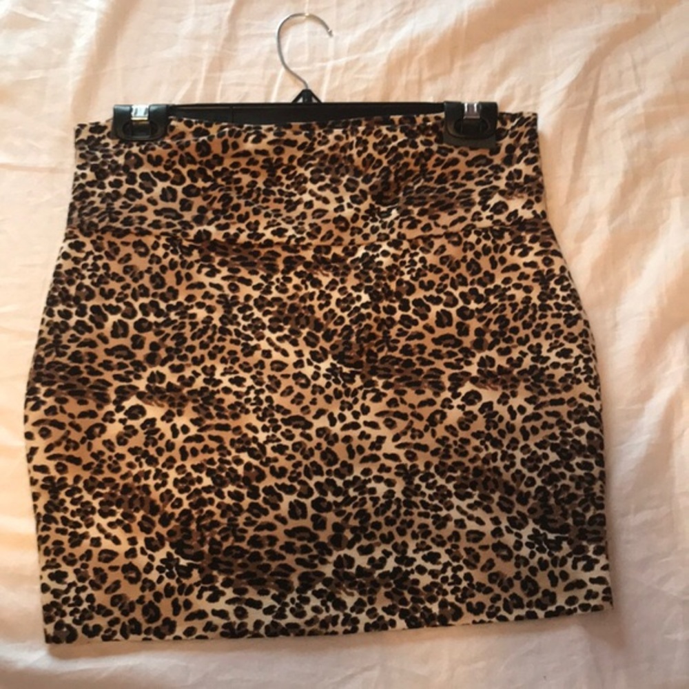 Cheetah print skirt